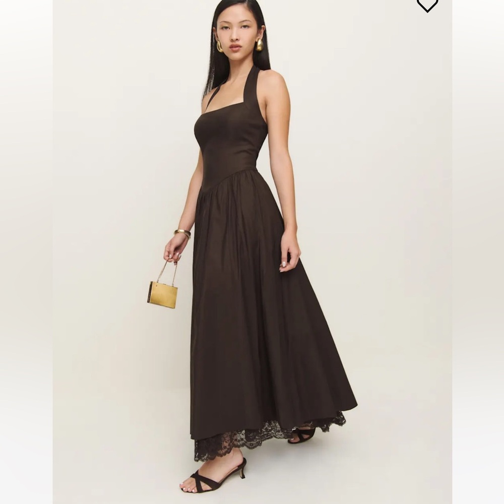 Reformation Brown Talvi Maxi Dress